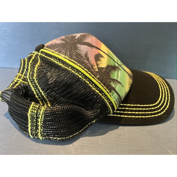 Disney Parks Mickey Mouse Trucker Hat snapback Unisex One Size Hawaiian Luau - Picture 2 of 7